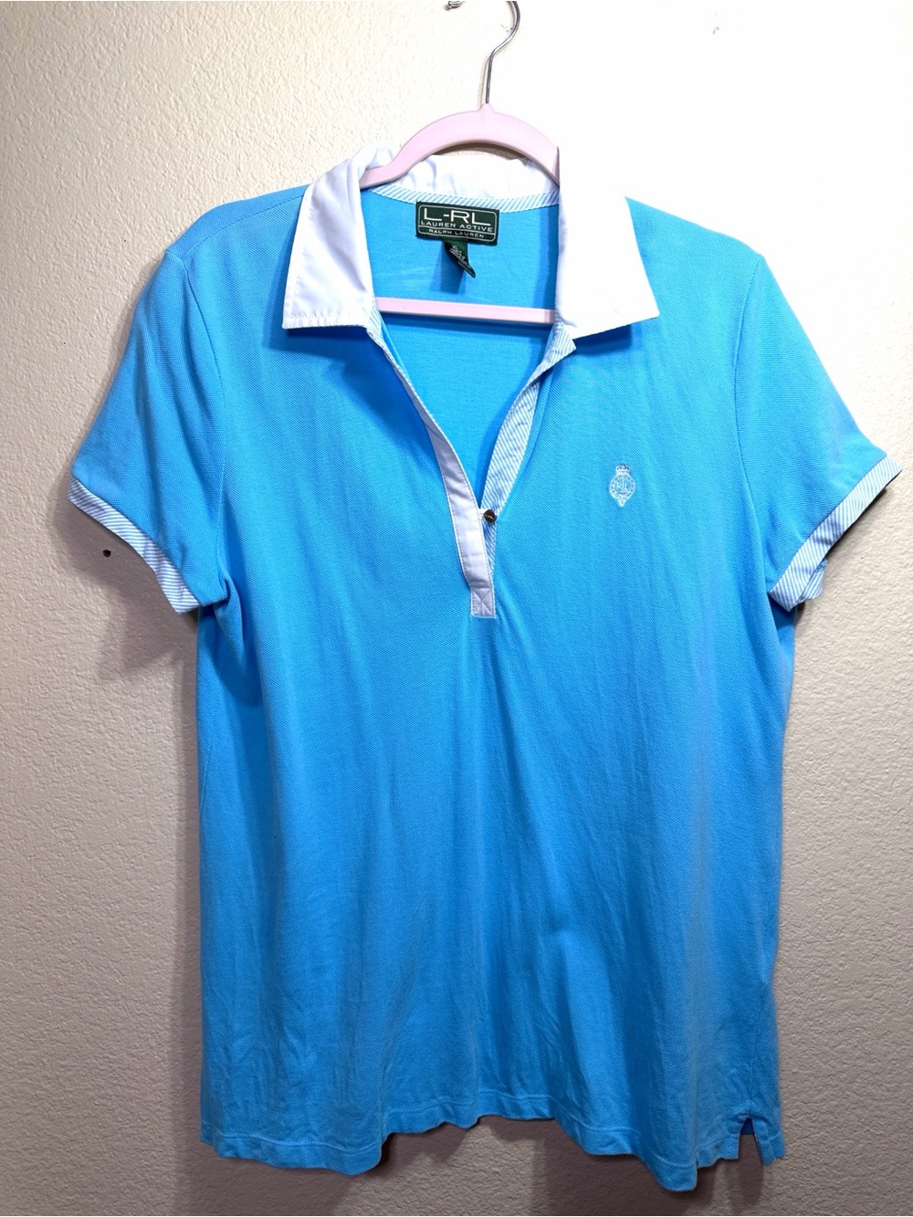 Lauren Ralph Lauren Women’s Active Polo Top  XL Spring Golf Athlesiure